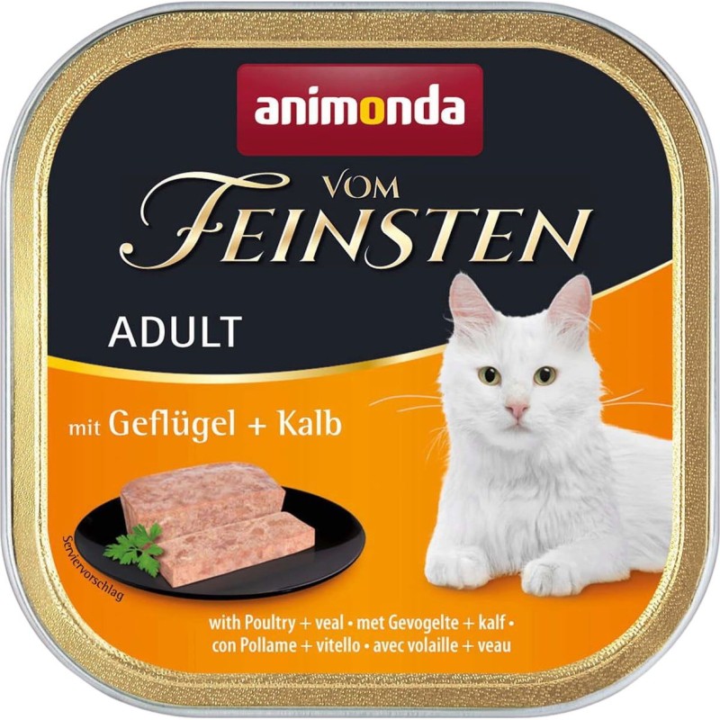 Animonda Vom Feinsten Adult Schale 100g - Geflügel und Kalb