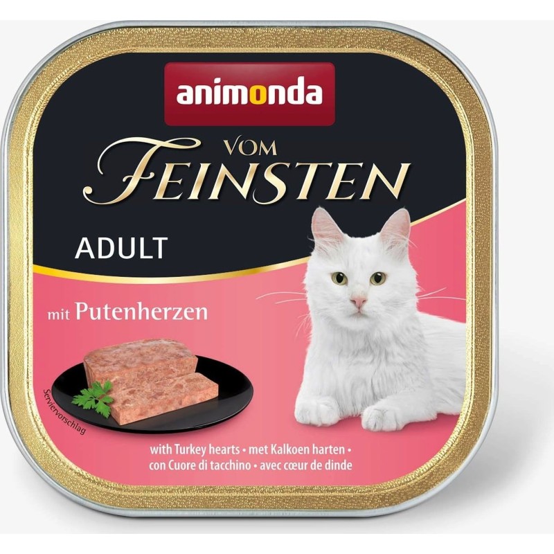 Animonda Vom Feinsten Adult Schale 100g - Putenherzen