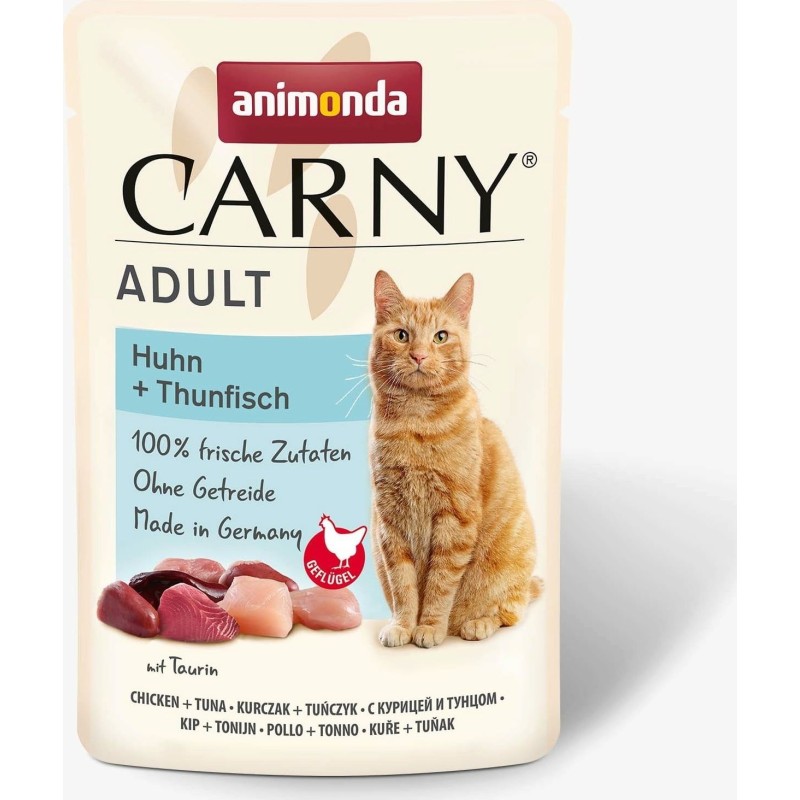 Animonda Carny Adult Frischebeutel 85g - Huhn und Thunfisch