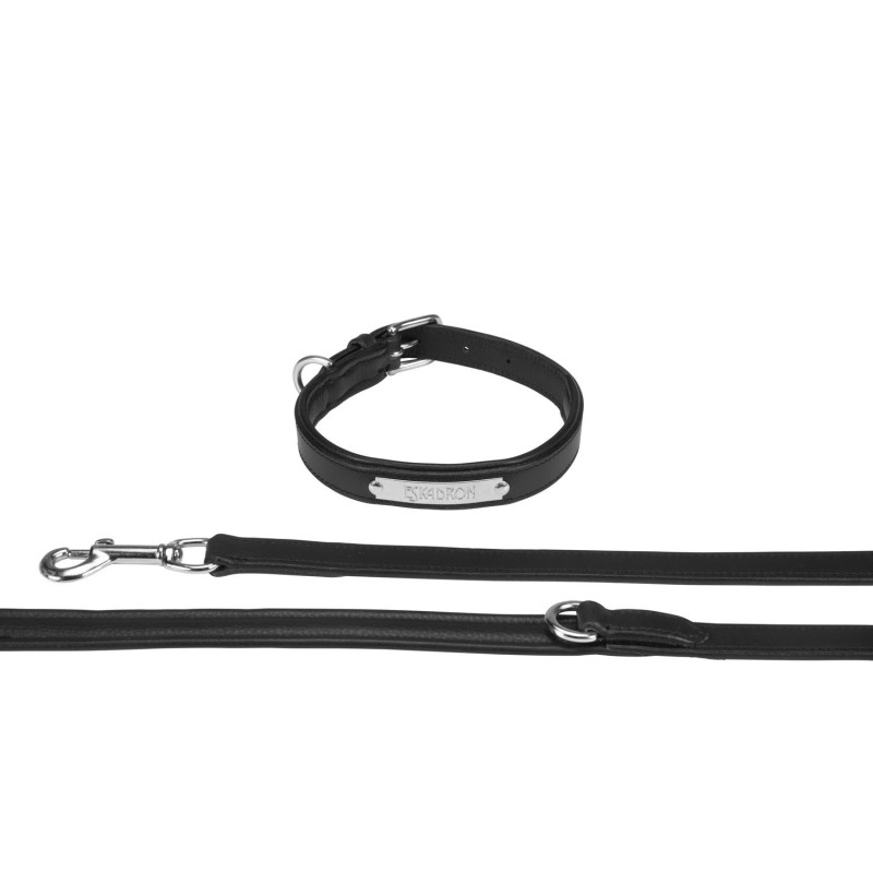 Eskadron Leder Hundeset Halsband und Leine