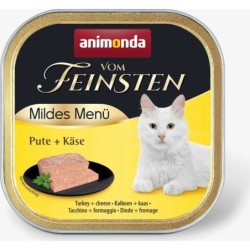 Animonda Vom Feinsten Adult Mildes Menü Schale 100g - Pute und Käse