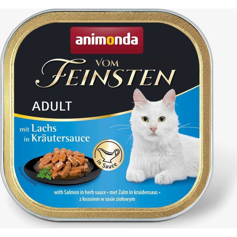 Animonda Vom Feinsten Adult getreidefrei Schale 100g - Lachs und Kräuter