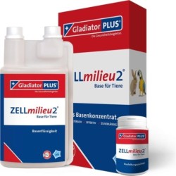 GladiatorPLUS ZELLmilieu2 für Tiere - Das Basenkonzentrat - 1000 ml