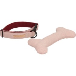 Design x Travel Hundehalsband "Pink Powder" mit Hundespielzeug