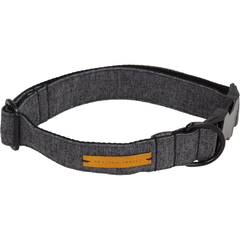 Design x Travel Hundehalsband "Grey Yellow"