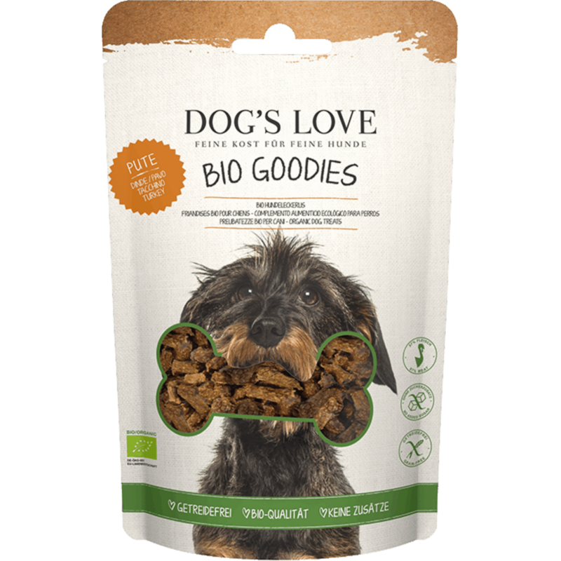 Dog's Love Hundeleckerlis BIO Pute - 150 g