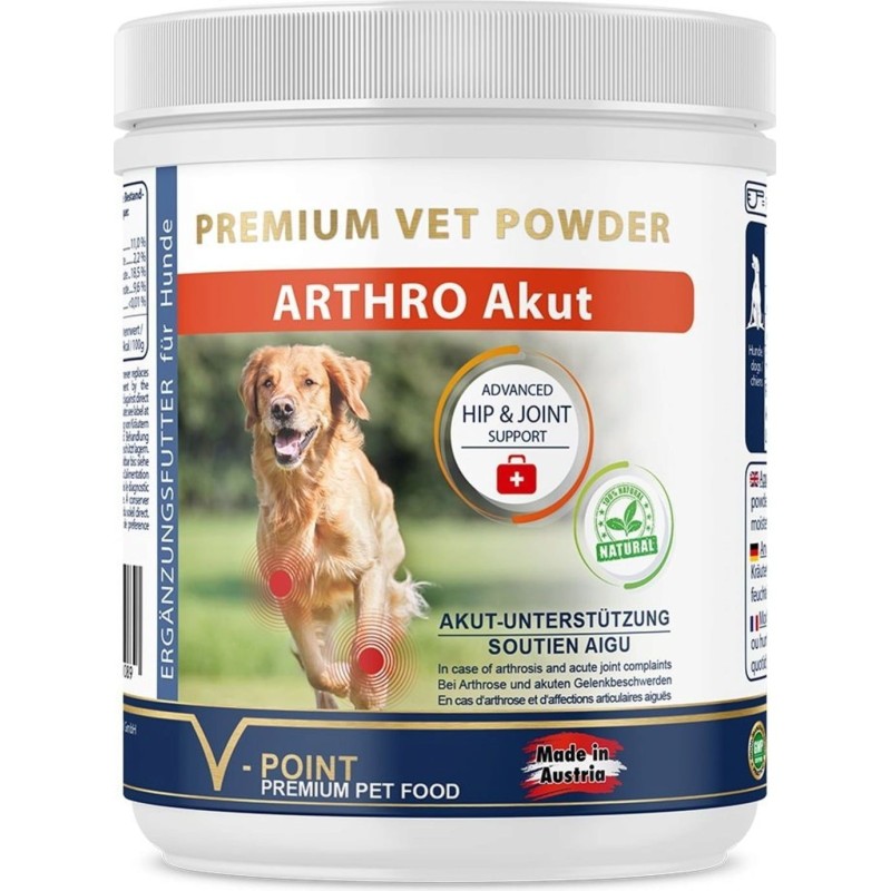 V-POINT ARTHRO Akut Kräuterpulver für Hunde - 250 g