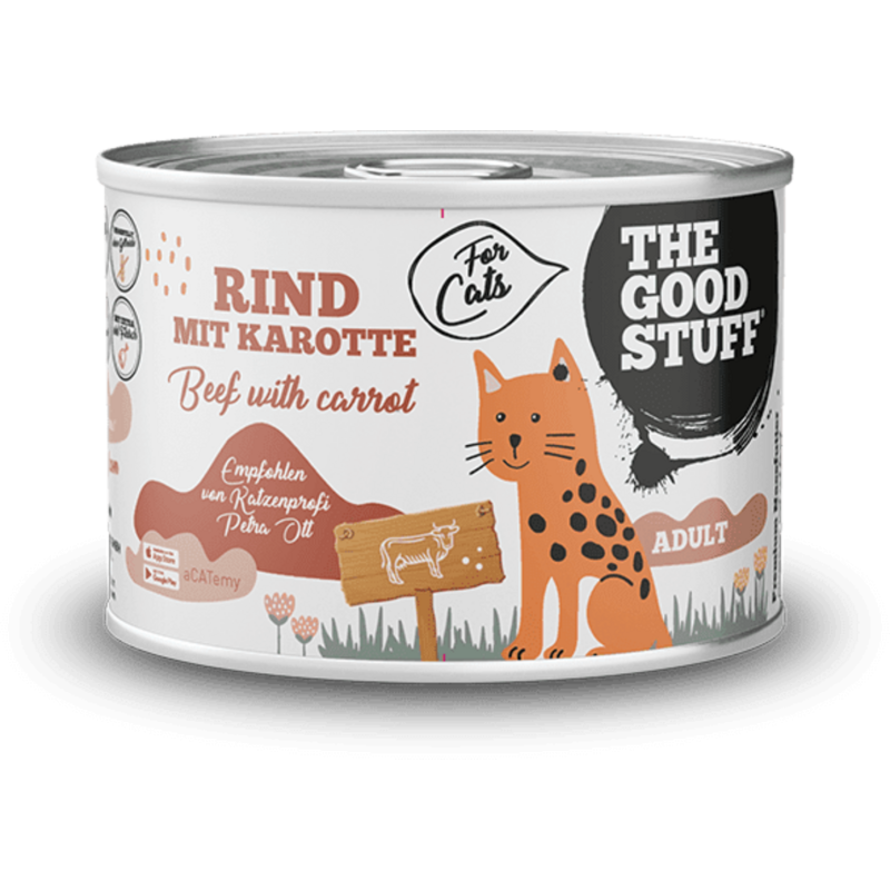 The Goodstuff RIND & KAROTTE Adult Katzen Nassfutter - 200 g