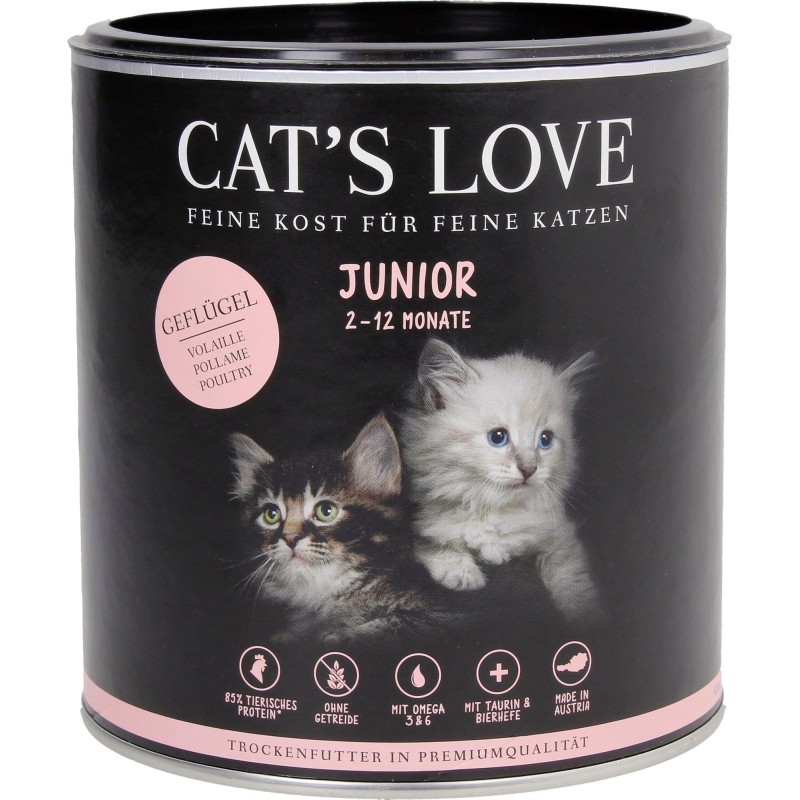 Cat's Love Katzen Trockenfutter "Junior Geflügel" - 400 g