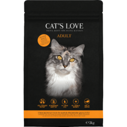 Cat's Love Katzen Trockenfutter ADULT PUTE & WILD - 2 kg