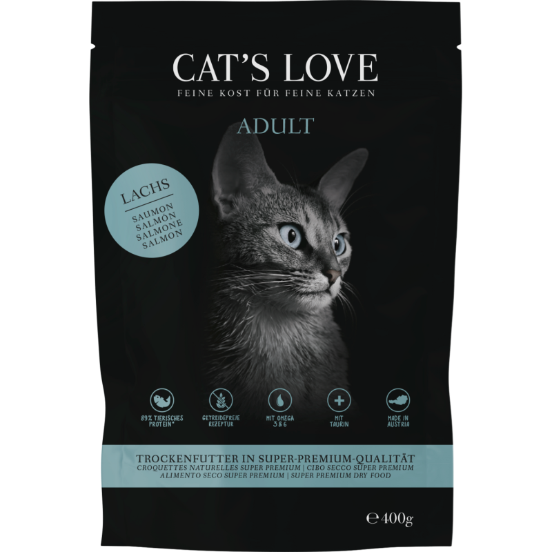 Cat's Love Katzen Trockenfutter ADULT LACHS - 400 g