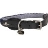 Hundehalsband "HVPFranka Rope", Cloud grey-Navy - XS