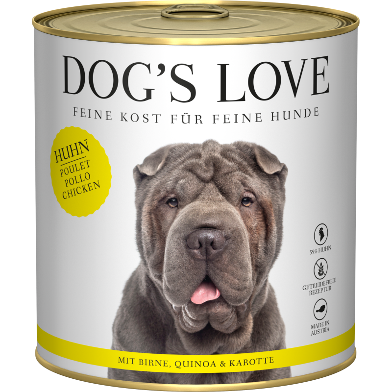 Dog's Love Hunde Nassfutter ADULT HUHN - 800 g