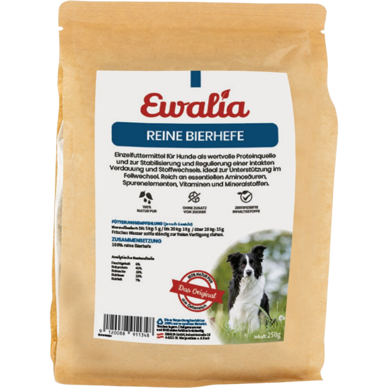 Ewalia Reine Bierhefe für Hunde - 250 g