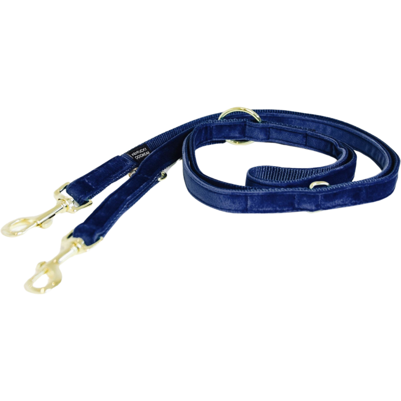 Kentucky Dogwear Hundeleine "Velvet" 200 cm - marineblau