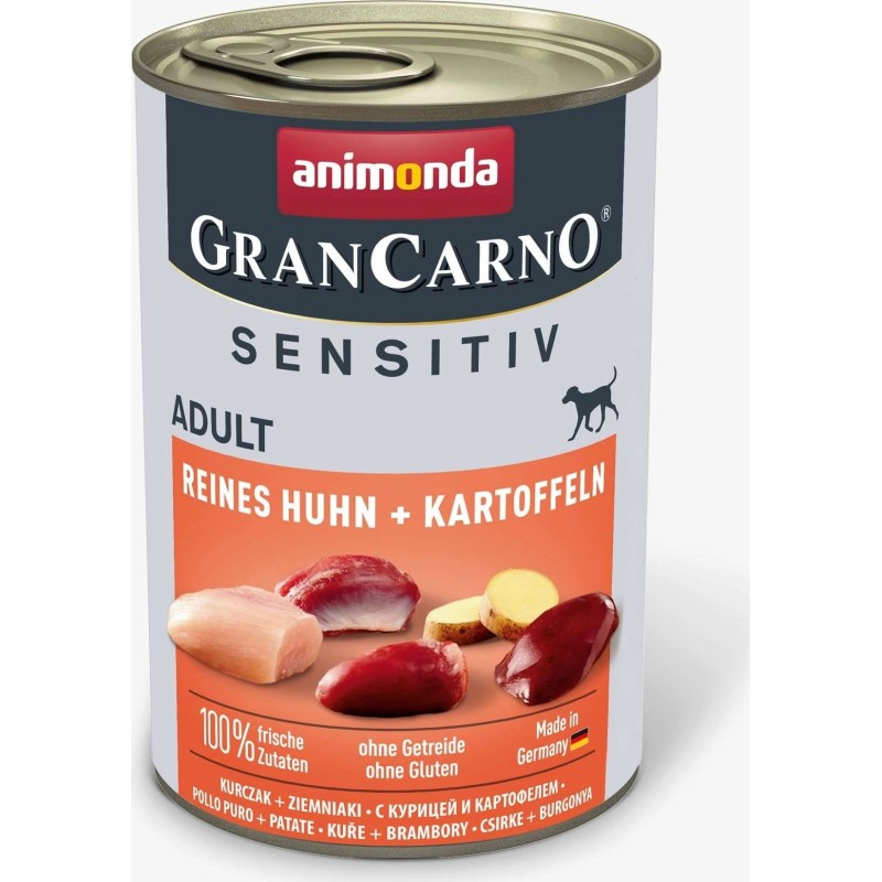 Animonda GranCarno Adult Sensitiv 400g - Reines Huhn und Kartoffel