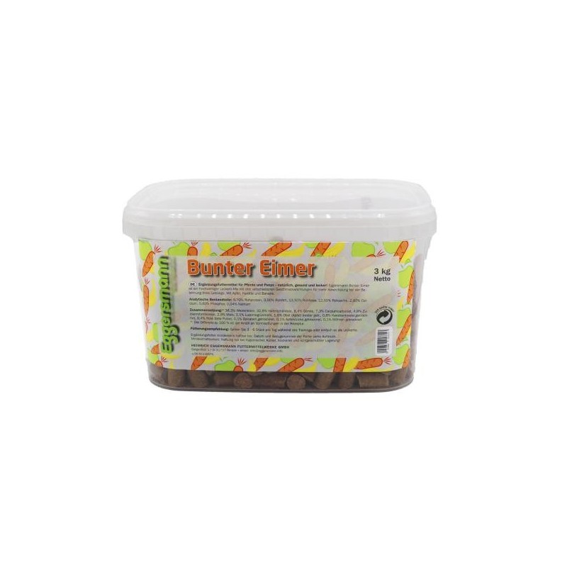 Eggersmann Lecker Bricks Bunter Eimer 3 kg Belohnungsfutter