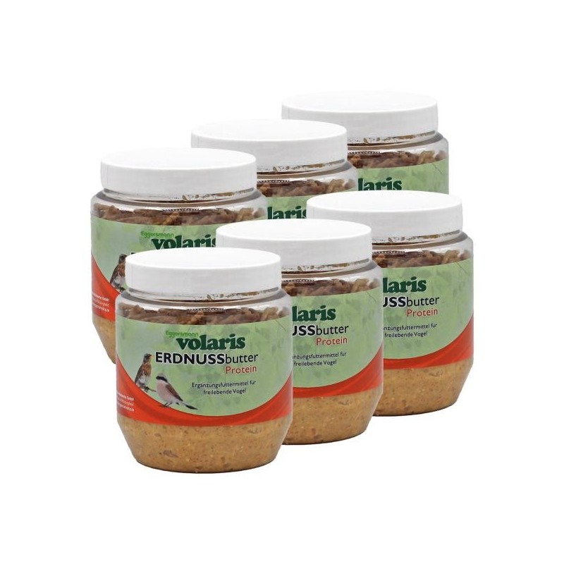 Eggersmann volaris - Erdnussbutter mit Insekten 6 x 350 g Wildvogelfutter