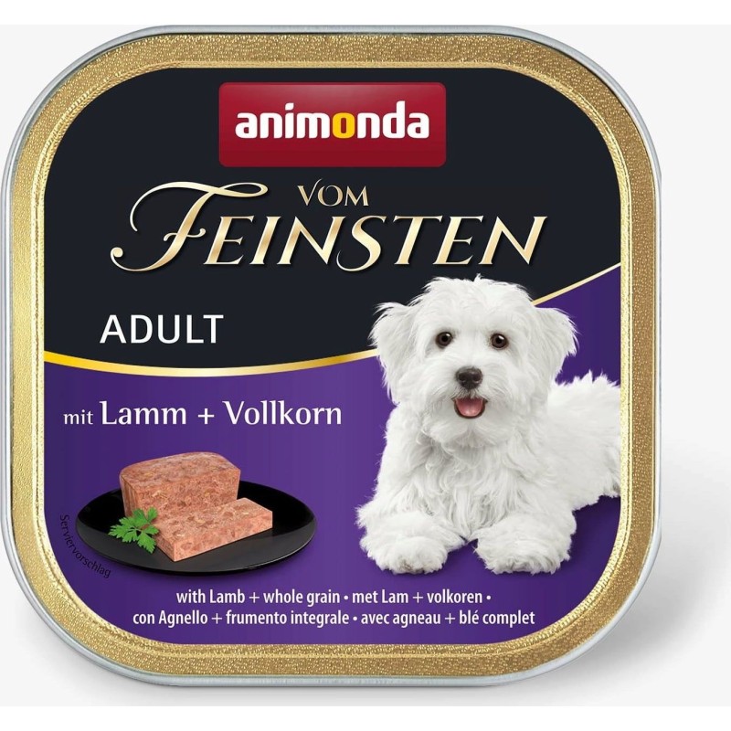 Animonda Vom Feinsten Adult Pastete Schale 150 g - Lamm und Vollkorm