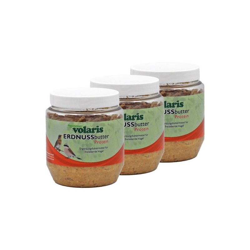 Eggersmann volaris - Erdnussbutter mit Insekten 3 x 350 g Wildvogelfutter