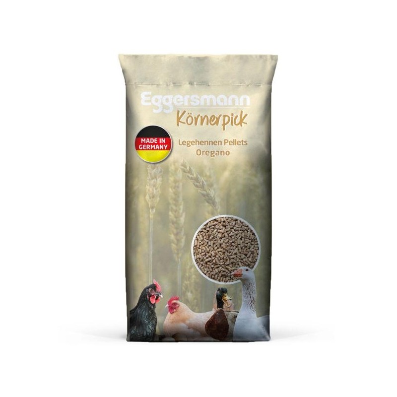 Eggersmann Körnerpick - Legehennen Pellets Oregano 25 kg Alleinfutter für Legehennen