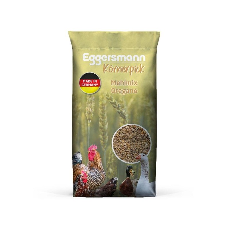 Eggersmann Körnerpick - Mehlmix Oregano 25 kg Alleinfutter für Geflügel