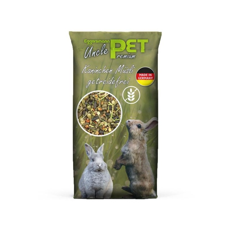 Eggersmann Uncle Pet Premium Kaninchen Müsli getreidefrei 15 kg