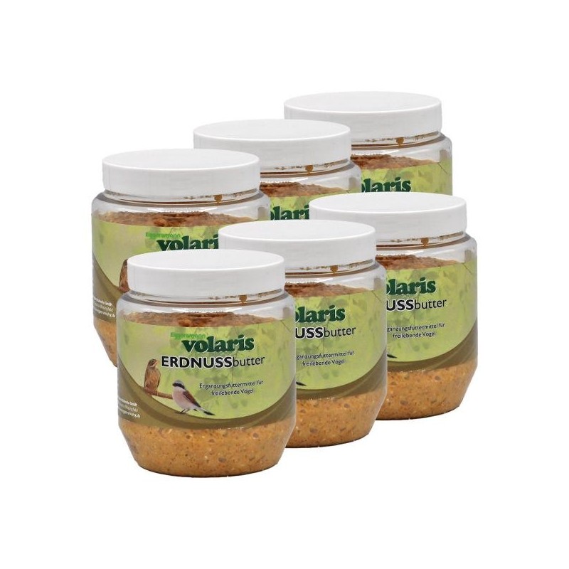 Eggersmann volaris - Erdnussbutter natur 6 x 350 g Wildvogelfutter