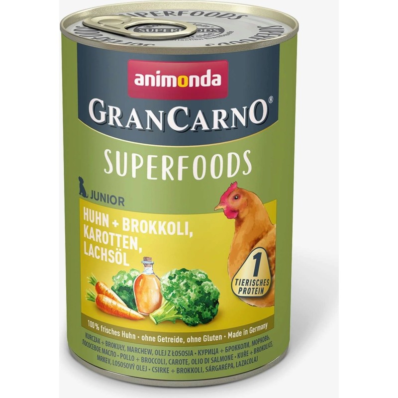 Animonda GranCarno Superfoods Junior Huhn und Brokkoli - 400 g