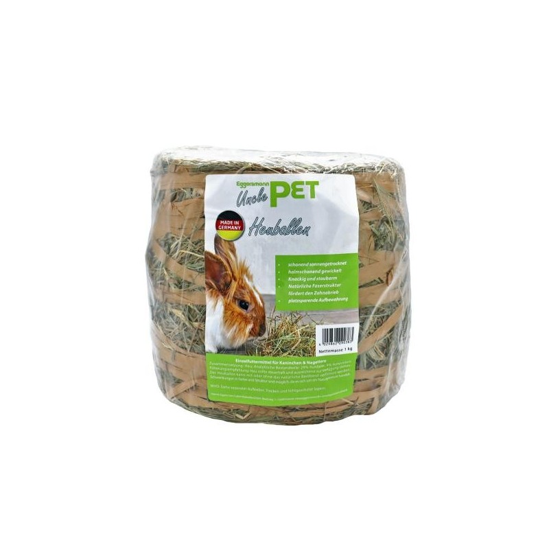 Eggersmann Uncle Pet Heuballen 1 kg – Raufutter für Kleintiere & Nager