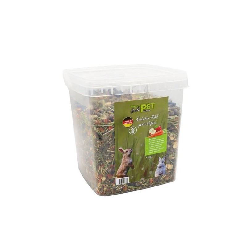 Eggersmann Uncle Pet Premium Kaninchen Müsli getreidefrei 2,5 kg