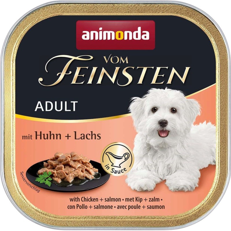 Animonda Vom Feinsten Adult in Sauce Schale 150g - Huhn und Lachs