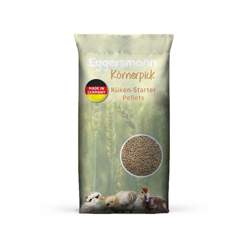 Eggersmann Körnerpick - Küken-Starter Pellets 25 kg Alleinfutter zur Kükenaufzucht