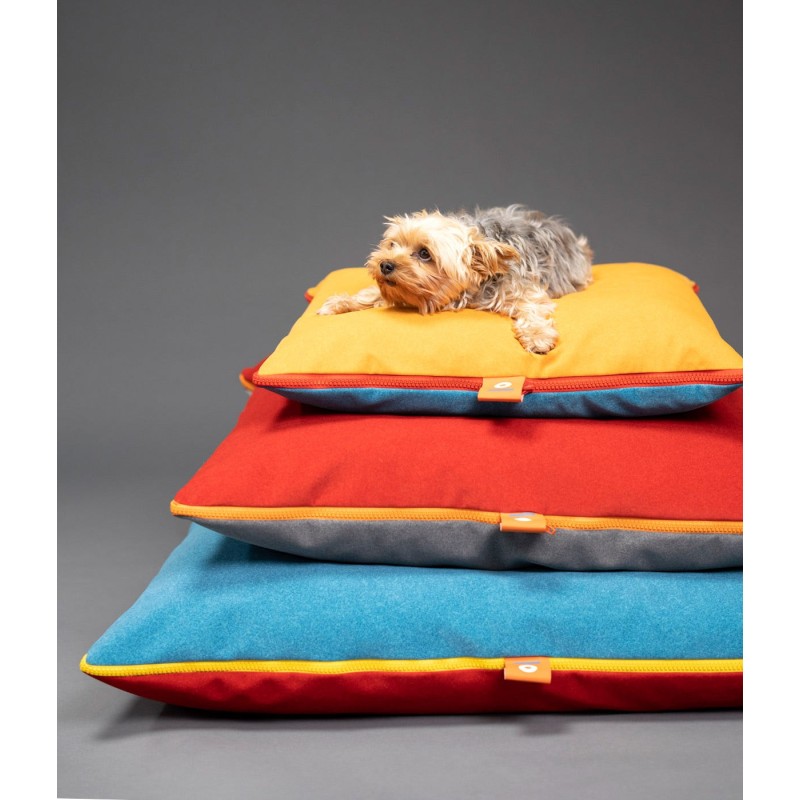 JAM Dog Cushion Rouge/Samtstein / S