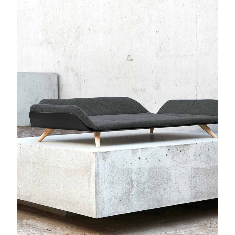 MiaCara Letto dayBed Alu black/Mottled Anthracite