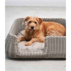 MiaCara Mio Dog Basket Greige/Greige / M