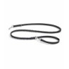 MiaCara Bergamo Long Braided Dog Lead Black