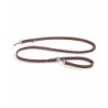 MiaCara Bergamo Long Braided Dog Lead Brown