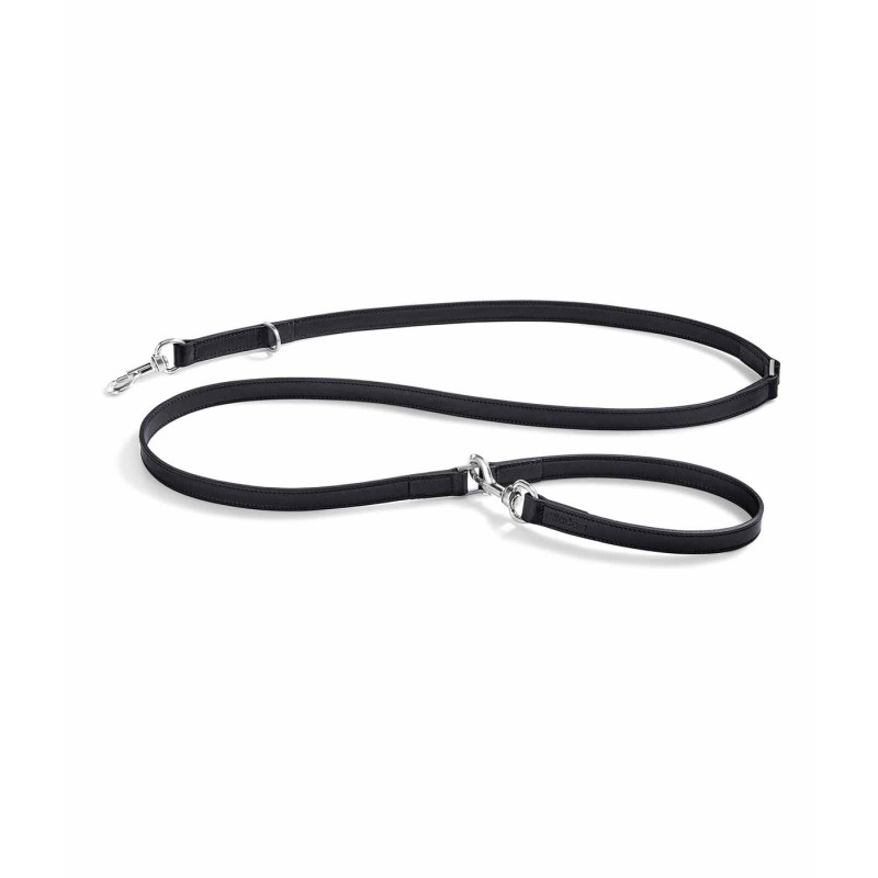 MiaCara Bergamo Long Smooth Dog Lead Black