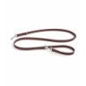 MiaCara Bergamo Long Smooth Dog Lead Brown