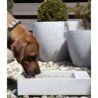 MiaCara Trogolo Outdoor Dog Bowl Concrete Grey