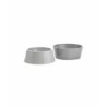 MiaCara Doppio Water & Food Bowl Concrete / SM