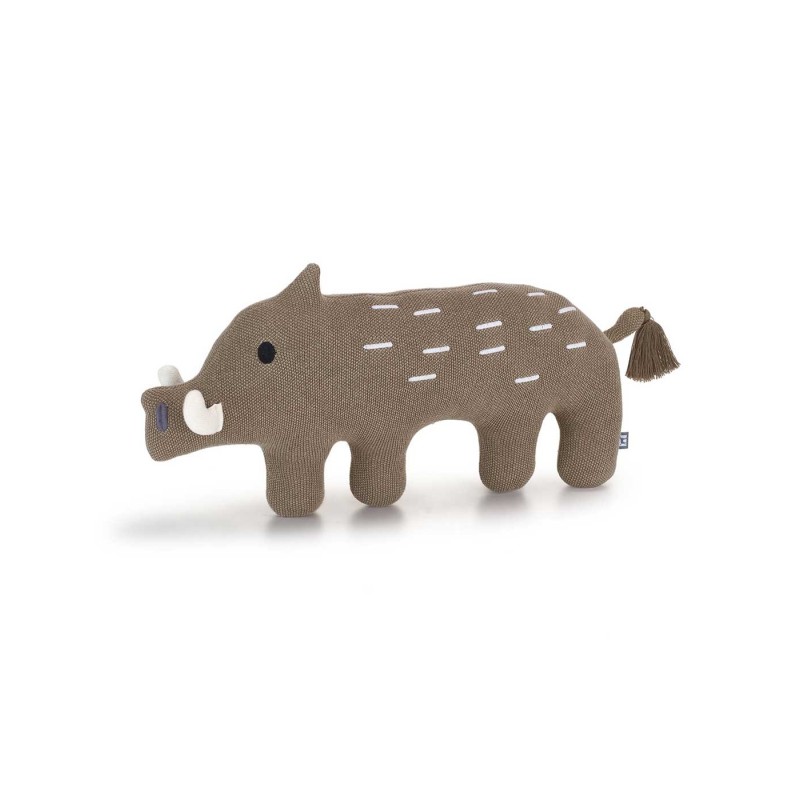 MiaCara Bosco Soft Toy Boar Brown