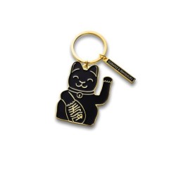 Lucky Cat Keyring Black