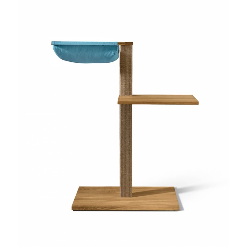 VIU-2 Cat Tree – Natural Oak Beige / Pacific blue