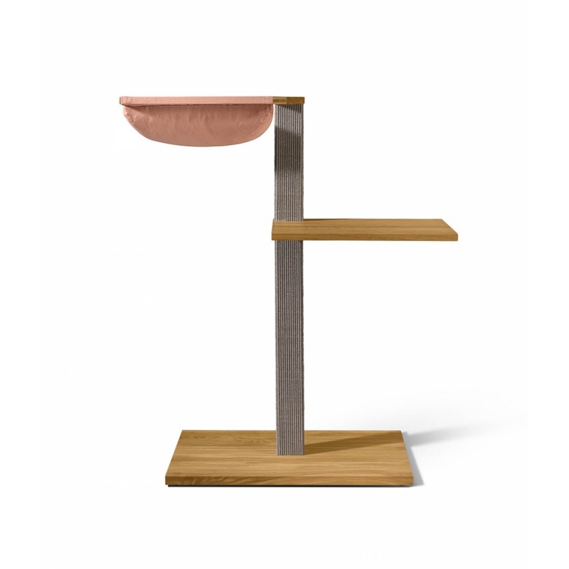 VIU-2 Cat Tree – Natural Oak Grey / Dusty pink