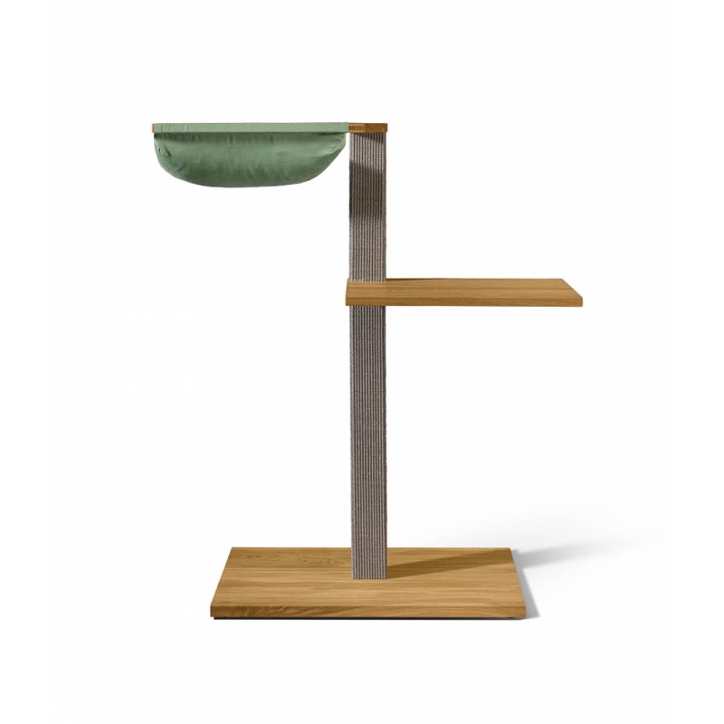 VIU-2 Cat Tree – Natural Oak Grey / Patina green