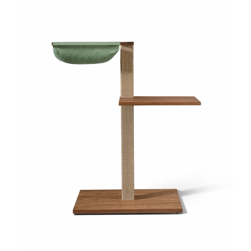 VIU-2 Cat Tree – Walnut Beige / Patina green