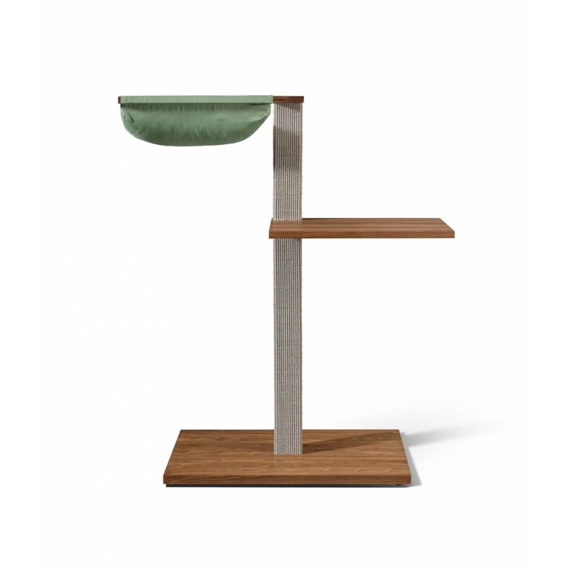 VIU-2 Cat Tree – Walnut Grey / Patina green