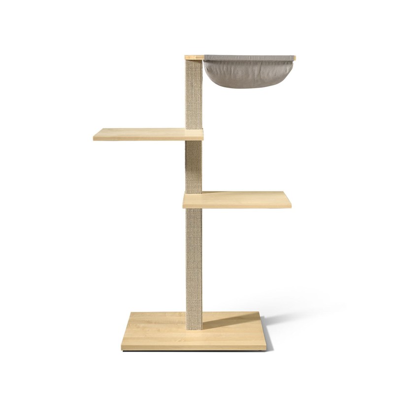 VIU-3 Cat Tree – Maple Natural / Signal grey – Flannel